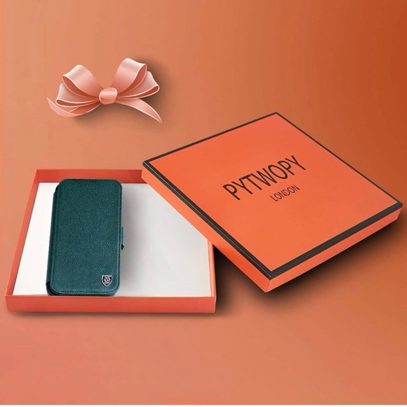 NIB iPhone 13 Green Wallet Phone Case and Screen Protector - Picture 12 of 12